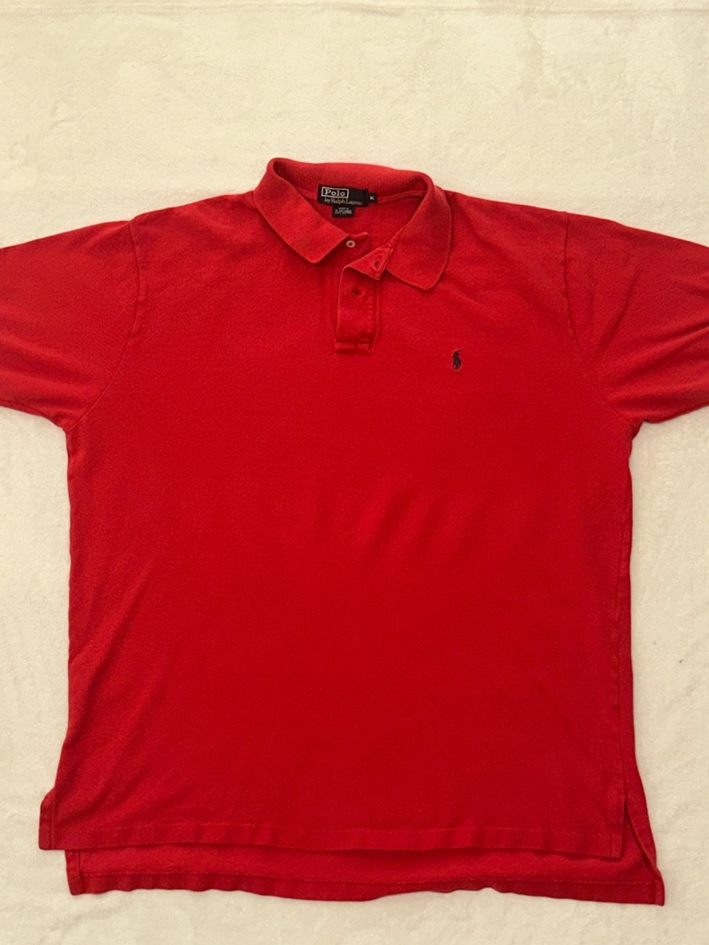 Polo by Ralph Lauren Men's Bright Red XL Short-Sleeve Polo